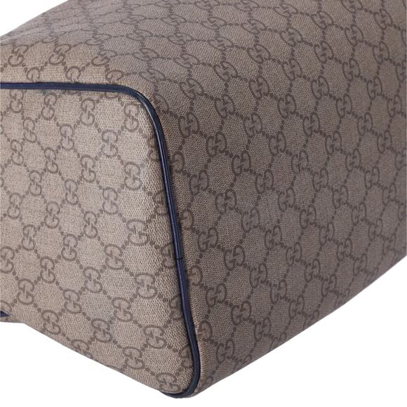 GUCCI GG Handbag 195451 Beige Navy Multi PVC Leather US Flag - Picture 4 of 9